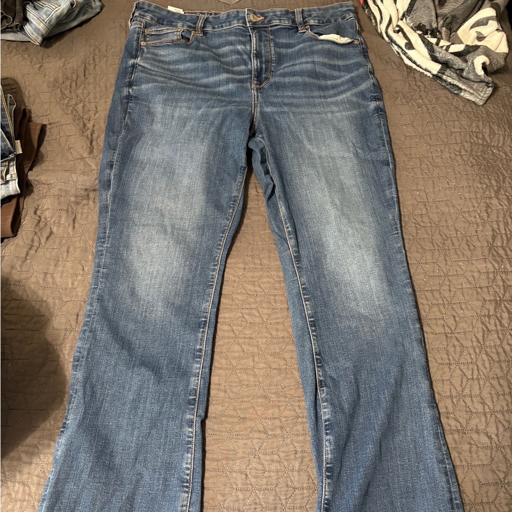 American Eagle Outfitters Flare Leg Blue Jeans Bootcut